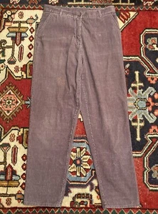 Vintage Woolrich Pants Womens Size 14 Plum Purple Corduroy Wide Leg Y2K Casual - Picture 1 of 12
