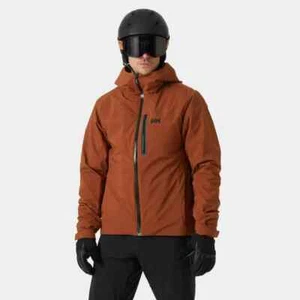NWT $375 Helly Hansen Men's Swift 3-In-1 Lined Ski Jacket Iron Oxide XXL - Picture 1 of 15