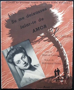 Partituras portuguesas 1945 - Se Me Deixasses Falar-te de Amor de Gina Esteves - Imagen 1 de 3