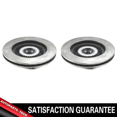 Conjunto de rotores de freno de disco delanteros y buje 2 piezas para Cadillac Brougham 1991 1992 Foto 1 de 4