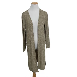 Cárdigan para mujer Nine West talla XS frente abierto jaspeado oliva - Imagen 1 de 6