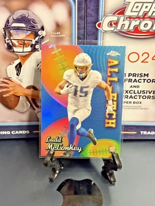 Ladd McConkey ROOKIE 🔥 2024 Topps Chrome REFRACTOR All-Etch #CAE-LM INSERT - Picture 1 of 2