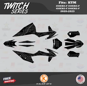 Kit de gráficos para KTM 250EXC-F 350EXC-F 450EXC-F 500EXC-F 20-23 Twitch - Humo - Imagen 1 de 6