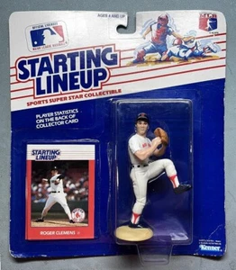 1988 KENNER START LINEUP ROGER CLEMENS BOSTON RED SOX con CARTA DA TRADING (MOC)* - Foto 1 di 2