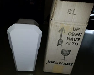 Dinico Weiß Metall Außenwandleuchte Made in Italy - Bild 1 von 9