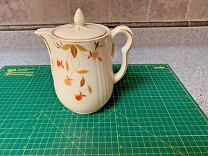 Vintage Hall Pottery Autumn Leaf, Coffee Pot & Lid Gold TRIM 10" TALL nr - Picture 1 of 8