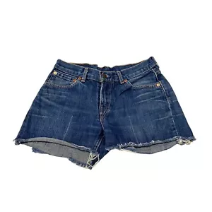 Pantalones cortos de mezclilla Levi's 544 | Pantalones de mezclilla de diseñador vintage para mujer azules con corte - Imagen 1 de 4