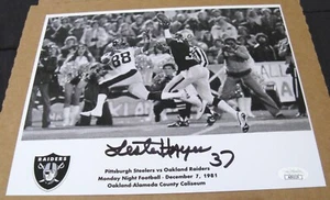 Lester Hayes Signed Autographed Oakland Los Angeles Raiders 8x10 photo JSA COA - Picture 1 of 4