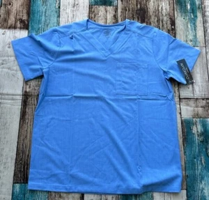 New medium mens cuddle duds scrub top blue - Picture 1 of 4