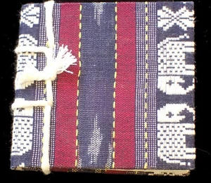 Notepad Thai Elephant Saa Paper (Mulberry Bark) Handmade 3.75" X 4" - Picture 1 of 3