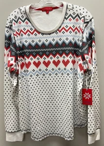 PJ Salvage Women's Ivory & Multicolor Holiday Pajama Top XL - NWT - Picture 1 of 11