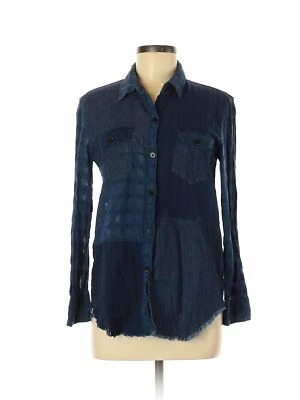 Camisa Artisan De Luxe Mujer Azul Manga Larga Con Botones M Foto 1 de 2