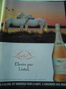 Publicté Advertising 2000  Listel élevés par Listel Les chevaux camargue - Imagen 1 de 1