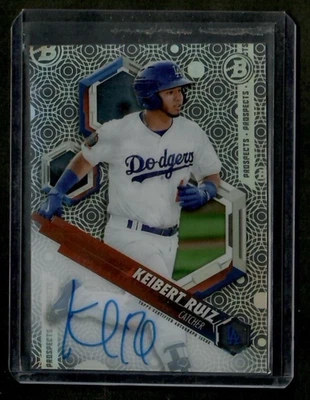 2018 Bowman High Tek Prospect Autograph #PHTKR Keibert Ruiz Auto NATIONALS - Image 1 of 2