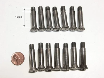 Watchmaker 8mm Collet - 14 Pieces, Long Body - Image 1 of 3