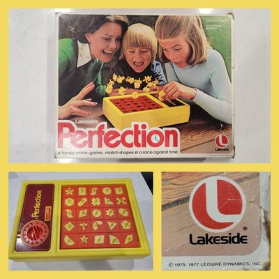 Vintage 1977 Lakeside's PERFECTION Game Complete w/ Original Box~TESTED & WORKED - Image 1 of 4