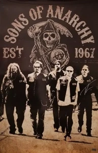 Póster de televisión firmado por Tommy Flanagan Sons of Anarchy 24" x 36" con certificado de autenticidad - Imagen 1 de 1