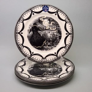 4er Set - Royal Stafford Halloween Wächter/Hexenmeister/Zauberer 11" Speiseteller - Bild 1 von 7
