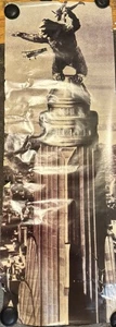 1990 (1933) KING KONG Empire State Building GIANT 6' DOOR POSTER 26x75" CM4822 - Picture 1 of 5