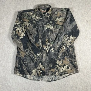 Vintage Mossy Oak Camouflage Shirt XXL? Hunting Button Up Long Sleeve - Picture 1 of 7