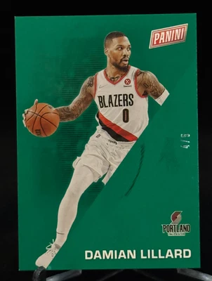 2022 Panini Father's Day Green #14 Damian Lillard Portland Trail Blazers /5! - Image 1 of 2