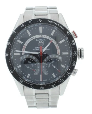 Reloj Hombre Tag Heuer Carrera Calibre S Latptimer 43mm Cuarzo CV7A10.BA0795 Foto 1 de 4