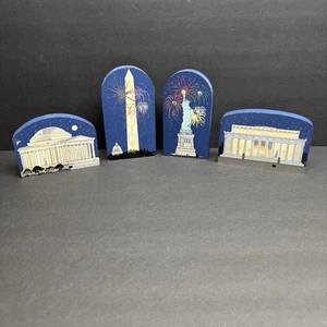 Cat's Meow Nat'l Treasures Serie 4er Set Regalsitter 1998 - Bild 1 von 9