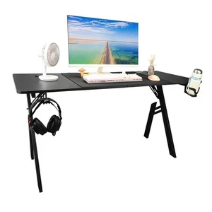 Computer Desk Non Slip Gaming Table 1.4m With Big Mouse Pad Water Cup Holder - Bild 1 von 12