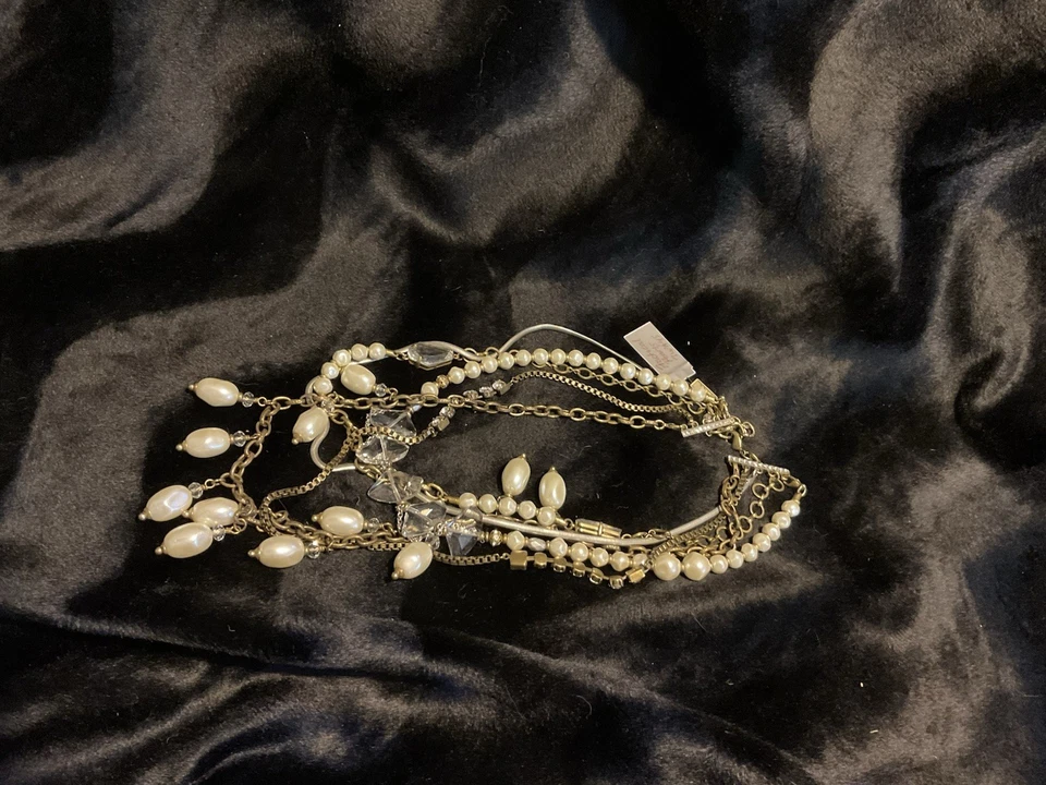 Collar Convertible Multihilo Colección Silpada K&R "Perlas Prácticas" Con Foto 1 de 2