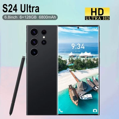 2025 NEW S24 Ultra Unlocked 128GB Smartphone Android 6800mAh Dual SIM 5G Mobile - Image 1 of 4