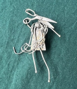 Vintage ~ LHTC ~ Indianer Jeff Storey Sterlingsilber Friseur Stecknadel - Bild 1 von 7