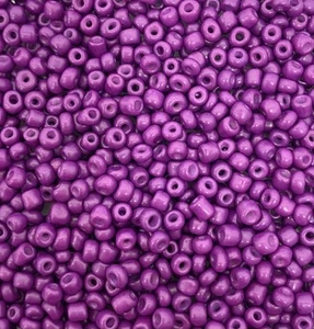 Opaque glass seed beads - size 11/0 (approx 2mm), 50g pack, 35+ colour choices - Picture 1 of 37