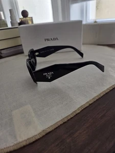 PRADA Rectangle Women's Black Glasses with Case - Picture 1 of 8