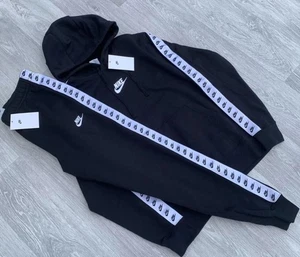 Herren Nike Hoodie Pullover 2 Teiler Trainingsanzug Sportswear Baumwolle Kapuzenpullover Trainingsanzug - Bild 1 von 36