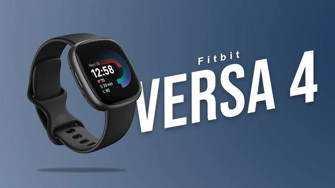FITBIT Versa 4 Smart Watch - Fitness Waterfall Blue & Platinum by Google