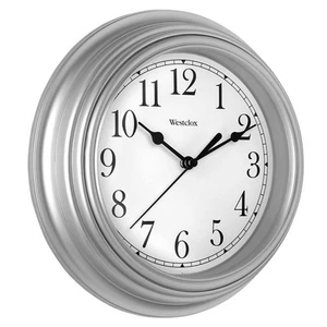 Quartz Movement Round Wall Clock, Contemporary Analog Design, Battery-Powered... - Picture 1 of 3