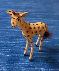 Wagner Kunstlerschutz Handwork Flocked Giraffe Animal Figure West Germany - Picture 1 of 5