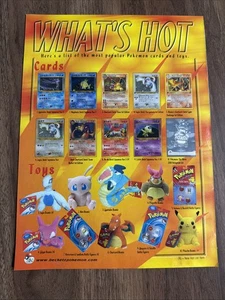 2000 Beckett Pokémon Coleccionista What’s Hot Cartas Pokémon Juguetes Anuncio impreso Arte retro - Imagen 1 de 2