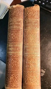 1863 1866 History of the Civil War in America by John SC Abbott Vol 1+2 1st Ed - Picture 1 of 14