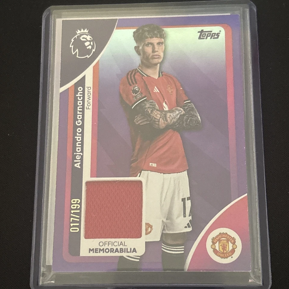 Alejandro Garnacho Manchester United Player Worn Relic 17/199 Shirt Number Match - Image 1 of 4