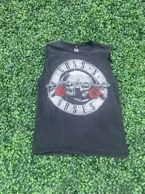 Camisa sin mangas vintage rara Guns and Roses Tour para hombre talla mediana Foto 1 de 4