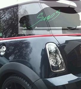 Mini Cooper S JCW, cinta Beltline brillante rojo R50/53 descromado generación 1 2001-2006 todo - Imagen 1 de 3