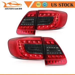 Fits 2011-2013 Toyota Corolla Taillights Assembly Rear Left + Right Lamp Set - Picture 1 of 9