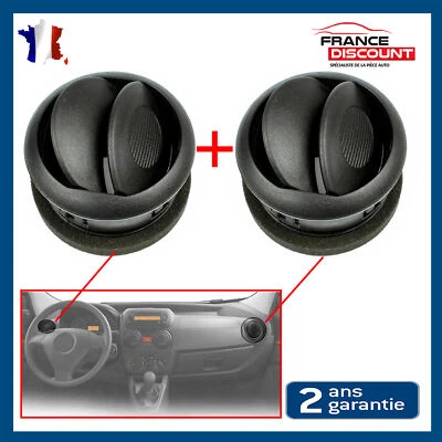 2 GRILLE D'AERATION NOIR AVANT PREVU POUR BIPPER de 2008 à 2018 -735461076 - Photo 1/4