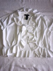 Girls Style & Co. White Cardigan Size XL - Picture 1 of 18