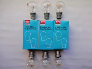 6x 40w Push In Round Proper Bulbs Old Type Fashioned 40Watt Tungsten Filament BC - Picture 1 of 12