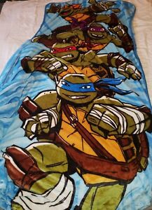 Zippy Sack TMNT Teenage Mutant Ninja Turtles Twin Size Zip-Up Fleece Bed Spread
