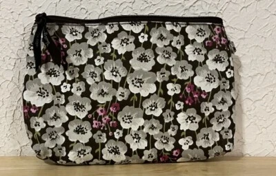Thirty-one Makeup Bag Pouch Brown White & Pink - Image 1 of 4