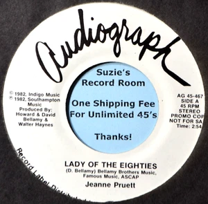 Jeanne Pruett Lady of the Eighties #B DJ Promo Private Country NM 45 7" Vinyl - Picture 1 of 3