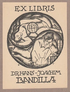 Exlibris - EBERHARD TACKE - For Dr. Hans-Joachim Bandilla - Signed - P1 - 1982 - Picture 1 of 1